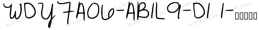 WDYFA06-AB1L9-D1 1字体转换